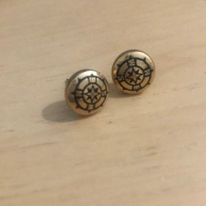 Alex and ani compass earrings
